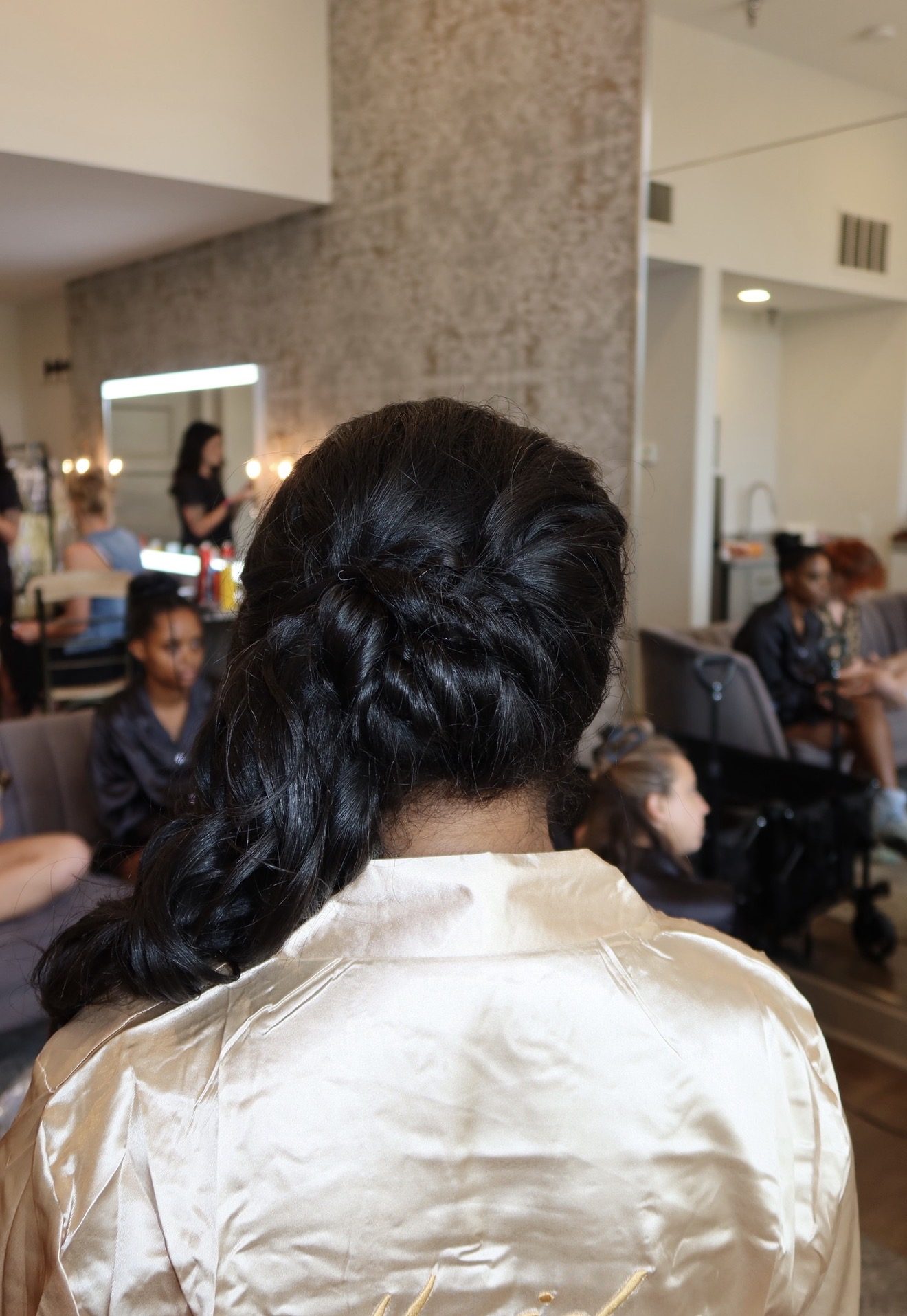 Soft styled waves, getting ready